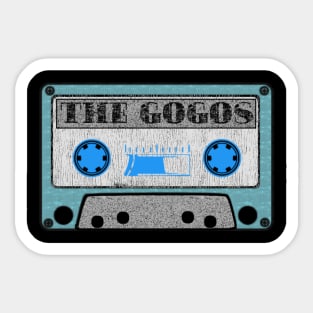 the gogos blue cassette Sticker